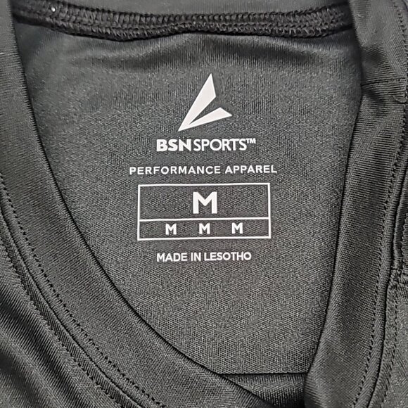 BSN Sports Performance Short Sleeve Black T-Shirt Men's Size M BO' Town Pride - Picture 9 of 10